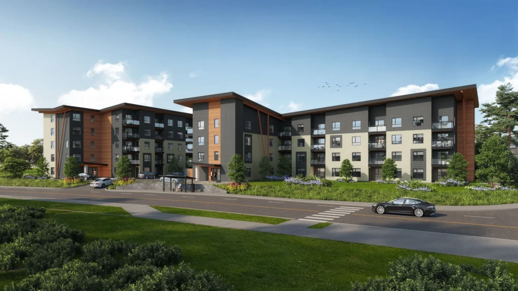 East Park multi-res building exterior rendering from Architects
